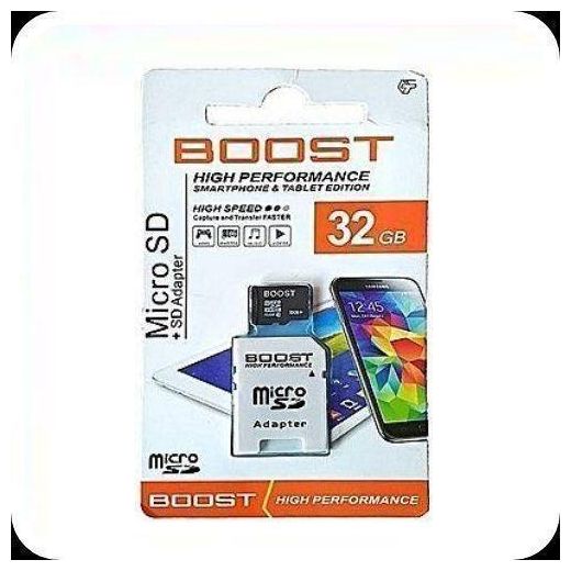 Boost Best Quality 32GB MEMORY, Memory CARD High Performance for smart phones & cctv