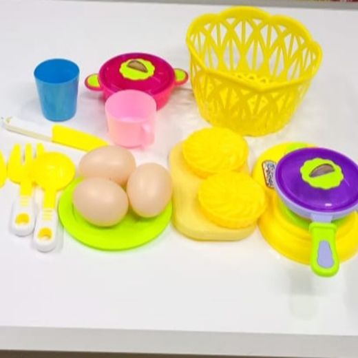 Imitation Eggs & Cutlery Kitchen Toys Development