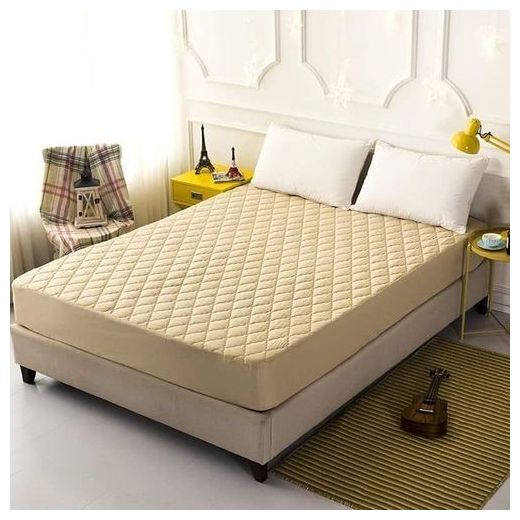 Generic Beige Waterproof Mattress Protector - 100% Polyester, Elasticated Fit, 36" - image 4