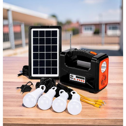 Dat AT-9011 High Efficiency Solar Powered Solar System Kits with MP3 and Radio Function Solar Lighting Kit