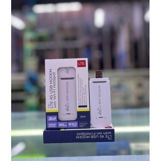 3-in-1 LTE 4G USB Wi-Fi Modem - 150Mbps Portable Wireless Router Hotspot Dongle