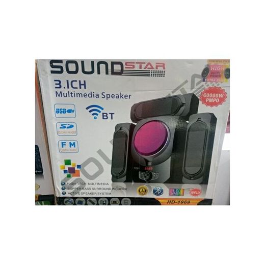 Soundstar Soundstar HD1969 3.1 Subwoofer System - 60,000W, Bluetooth, Black - image 2