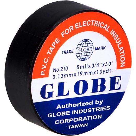 GLOBE 10 pack Durable Electrical Insulating Black Tape