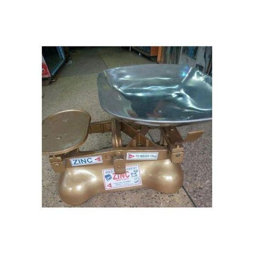 Zinc Manual Weighing Scale-15kg WITH MEAASURING STONES - image 2