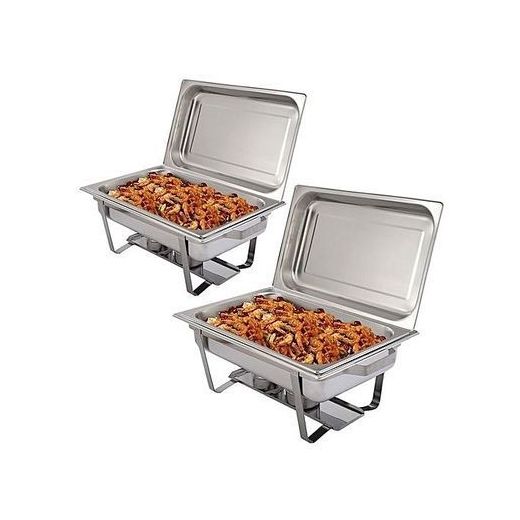 Signature Stainless Steel Chafing Dish – Professional Buffet Food Warmer Single Tray Buffet Catering - Silver. - image 2