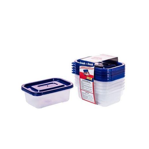 Multipurpose Plastic Storage Food Containers - Set Of 6