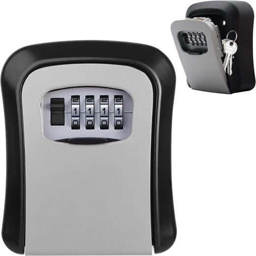 Generic Key Safe Wall Mounted, Combination Key Safe Lock Box - Key Lock Box Outdoor Waterproof and Security Key Lockbox, Key Cabinet Key Safe Box for Home Garage Office School - image 2