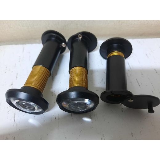 Generic Door Viewer.Adjustable Black One Way security spy /peek hole. 16mm - image 2