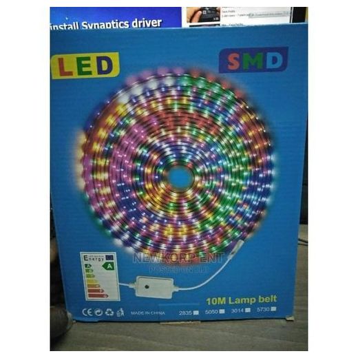 10m LED RGB Strip Light - Multicolor Dimmable with Remote, Adhesive Back for Easy Mounting