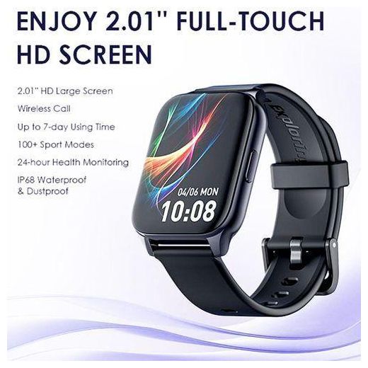Generic Oraimo original Watch 4 Plus BT Call 2.01'' HD Large Screen Smart Watch - image 3