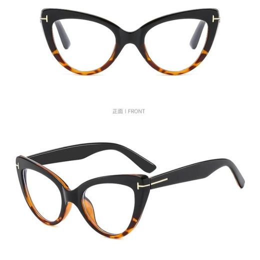 Fashion Women's Cat Eye Anti Blue Light Blocking Computer Glasses Optical Prescription Frame for Ladies Girls - image 2