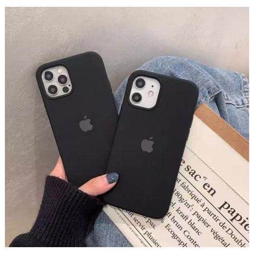 Generic Apple iPhone 12 Original Silicone Case/Cover, Liquid Silicone Phone Case Soft Anti-Scratch Microfiber Lining, Full Body Shockproof Slim Cover/Case - image 2