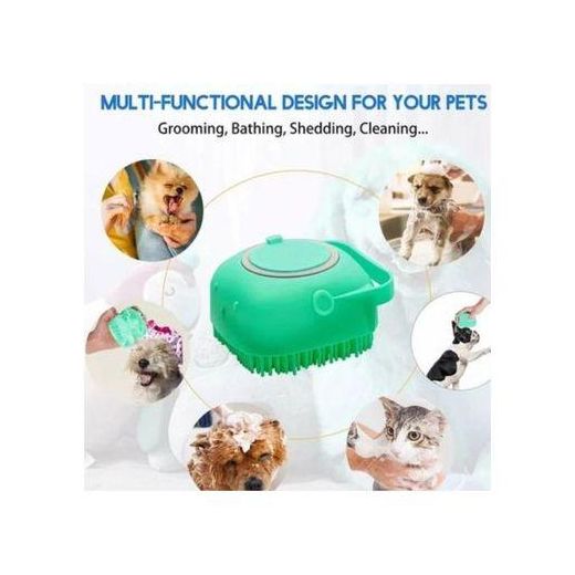 Generic Silicone Shower Brush With Soap Dispenser - image 2