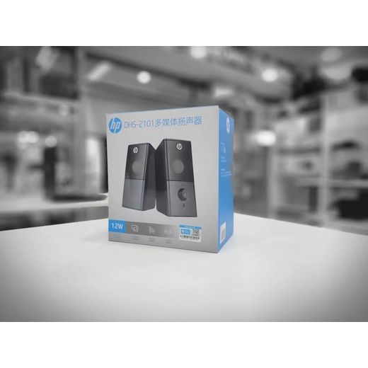 Hp USB Portable Multimedia Wired Black Speaker 2.0 Channel Full Range Stereo Sound Computer Speakers - image 4