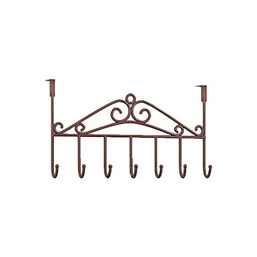 Generic Multipurpose Over The Door Hanger With Hooks- Brown - image 2