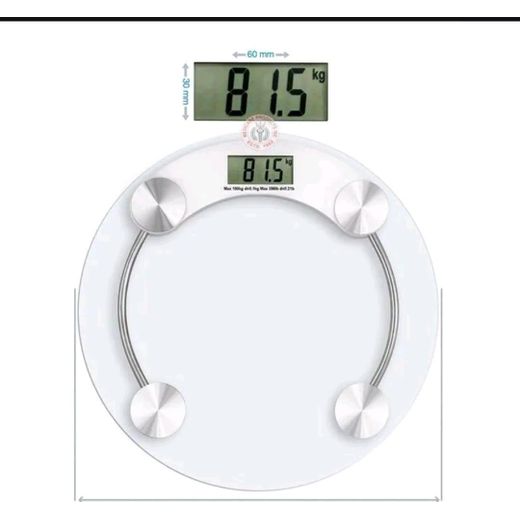 Generic Digital Personal Body Scale - 180kg Tempered Glass Weight Scale with LCD Display - image 2