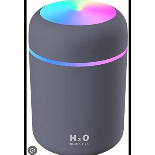 Generic Portable Mini Humidifier, 300ml with Colorful LED Night Light, USB Personal Desktop Humidifier for Car Office Home Travel, Auto Shut-Off, 2 Mist Modes, Super Quiet(grey) - image 3