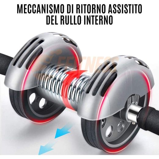 Generic Abs Power Stretch Roller and Perfect Thighs with Mini Portable Exercise Cycle Fast Calories Burn Weight Loss Kit for Men and Women - image 3