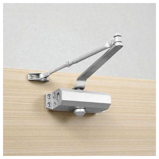 High Durability Aluminum Door Closure Closer With Dual Valve Control, Adjustable Strength And Stable Performance For Heavy Traffic Doors