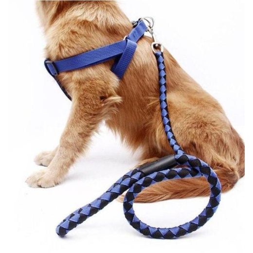 Generic Small Adjustable Dog Harness Outdoor Walking Nylon Leash Lead Pets Durable Traction Training Rope - image 2