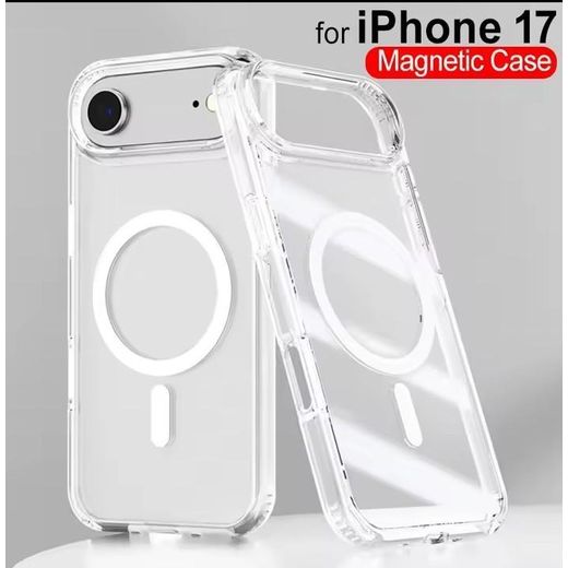 Original Clear Magnetic Case for Iphone 17 ShockProof Transparent Case