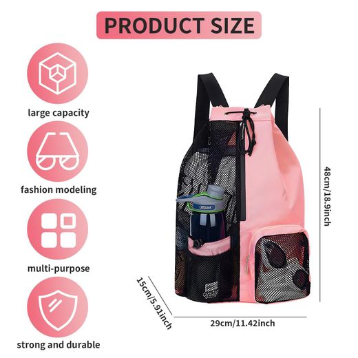 Generic Drawstring Backpack for Men Women Athletic Gym Sports Workout Beach Swim Bags