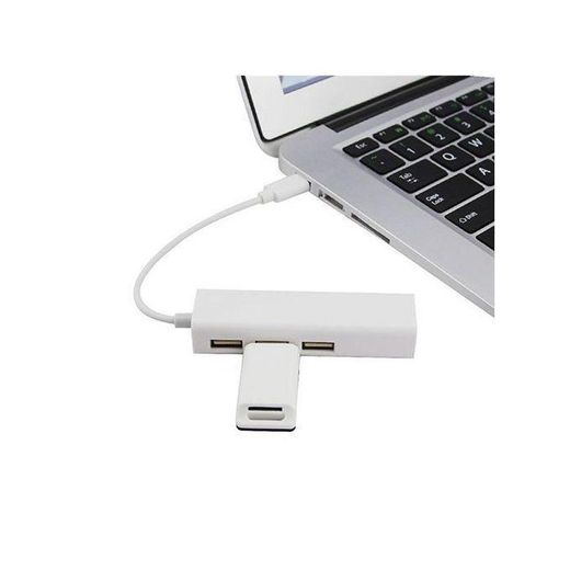 Generic Cable Type C to 3 Port USB HUB With Ethernet Hub RJ45 Adapter - image 2
