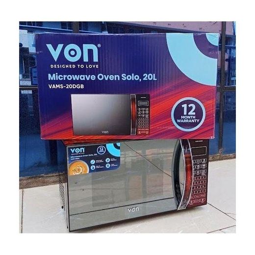 Von VAMG-20DGB 20L Microwave Oven Grill - Black