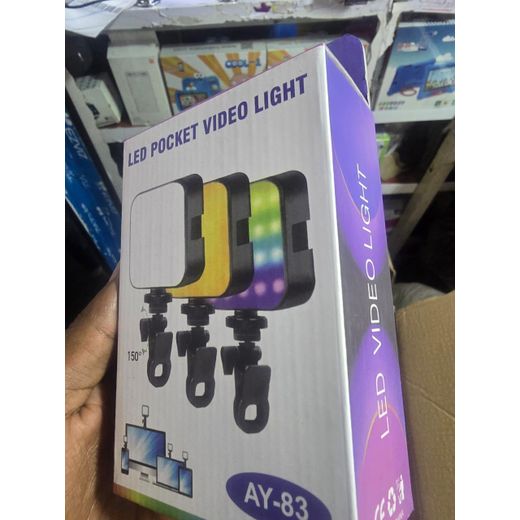 Generic AY-83 RGB LED Mini Video Light – Compact Pocket Studio Light for TikTok, YouTube, Instagram, Selfies, and Mobile Photography - image 2