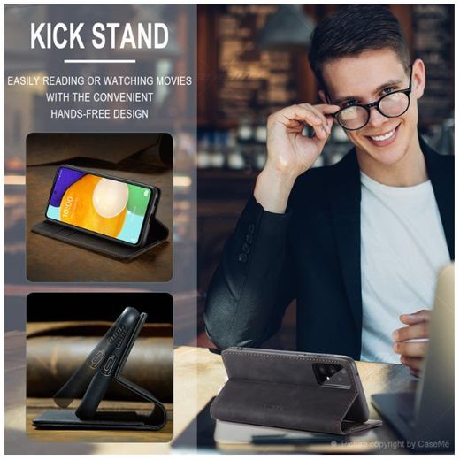Caseme Caseme Galaxy A72 Black Leather Flip Case with Kickstand & Card Slots - image 4
