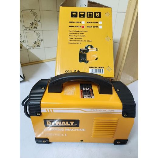 Dewalt Dewalt 400A Inverter Welding Machine - Yellow, Metal, Portable, Includes Mask & Cables - image 2