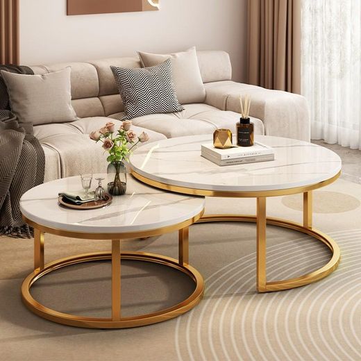 Generic White Marble Coffee Table – Modern Luxury Living Room Table Set - image 4
