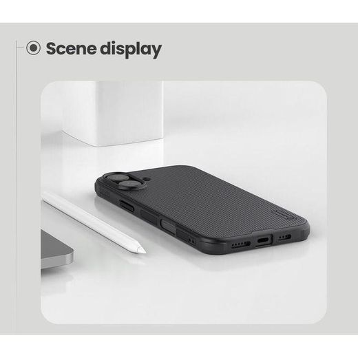 Nilkin Case for Apple iPhone 16 Plus (6.7" Inch) Super Frosted Shield Pro Hard Back Soft Border (PC + TPU) Shock Absorb Cover Raised Bezel Camera Protect PC - image 3