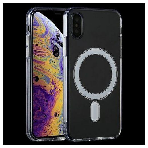 iPhone X Phone Case Clear Magnetic MagSafe Compatible Case Soft TPU Protective Phone Cover