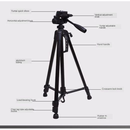 Generic Tripod 3366 Professional Smartphone Camera Stand for TikTok YouTube Content Creators - image 4