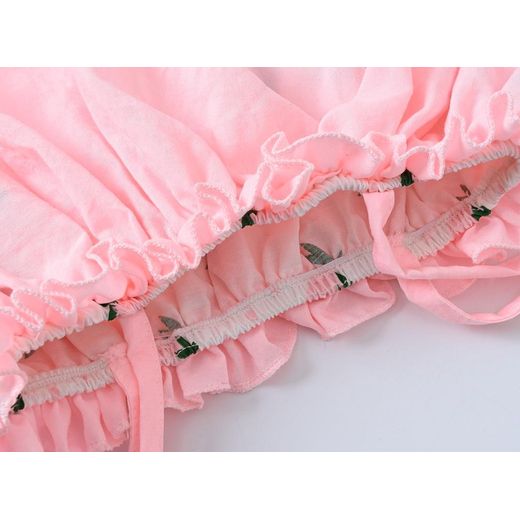 JOMAKE JOMAKE Children's top, 6 months to 4 years, strawberry pattern, camisole chambray - image 4