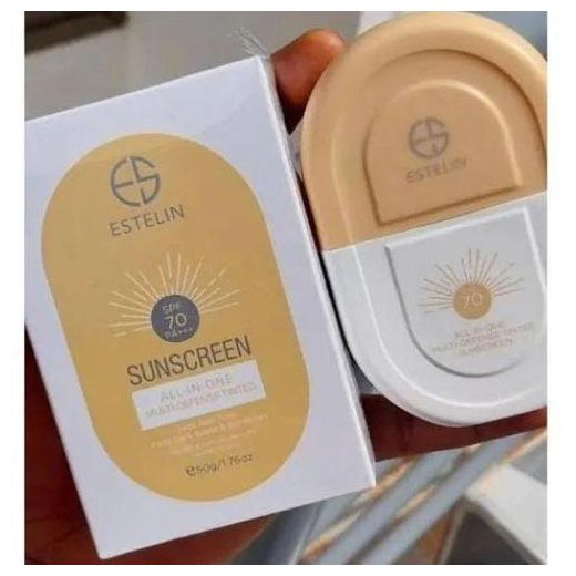 Estaline ESTELIN All-In-One Multi-Defense Tinted Sunscreen SPF 70 PA+++ Skin Sunblock UV Sunburn Protection Sun Cream - image 3