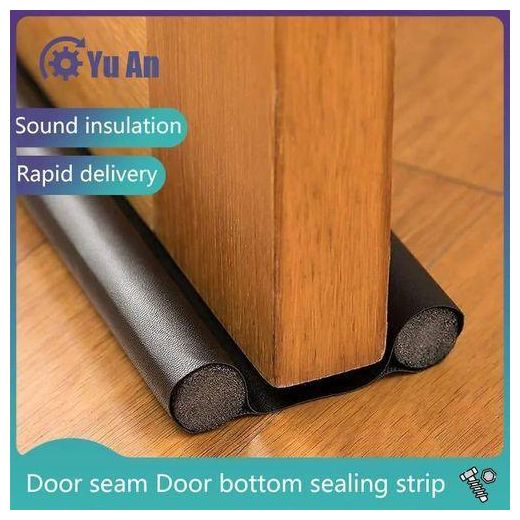 Generic Everlasting Comfort Under Door Draft Stopper Sealer for Bottom of Doors / Quick Install, Keeps Heat In & Cold Air Out / 2" Sound Proofing Thick Foam Strip Gap Filler / Noise Blocker for Interior-Brown - image 4