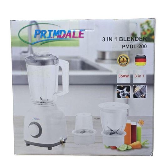 Primdale 3 IN 1 Multifunctional Blender, Chopper & Grinder-350W