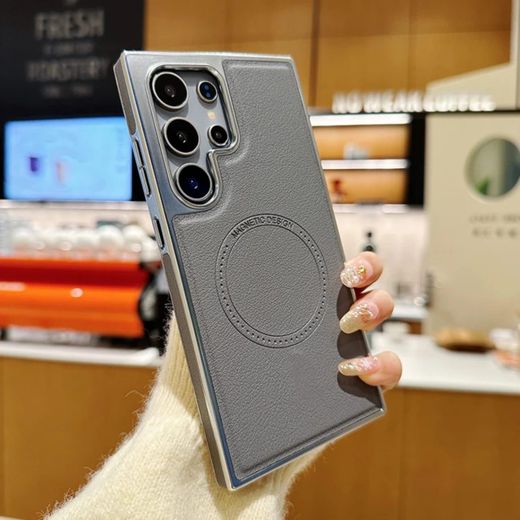 Samsung Galaxy S24 Ultra Premium Magnetic Shockproof TPU Case with Full Protection and Elegant Matte Finish Grey – Anti Scratch, Anti Fingerprint, and Wireless Charging Compatible - image 3