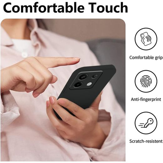 Generic Compatible with Redmi Note 13 Pro 4G Case Silicone Liquid, Xiaomi Redmi Note 13 Pro 4G Phone Case Cute Two-Layer Shockproof Cover Camera Protection Accessories Bumper - image 3