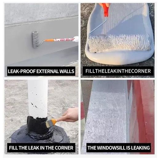 Generic High performance weather resistant long lasting polyurethane liquid elastic waterproofing coating. Suitable for waterproofing roofs windowsills bathrooms kitchens and swimming pools comes with a 1 year warranty. - image 4