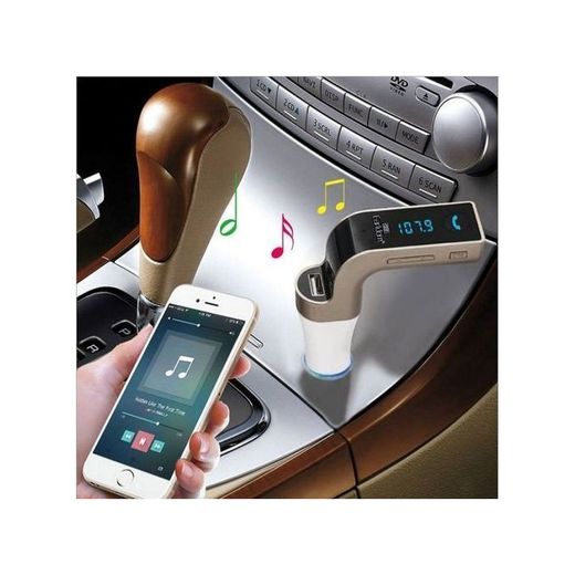 Car G7 Car G7 Bluetooth Modulator Charger - MP3, TF, AUX, Black/Gold/Silver - image 2