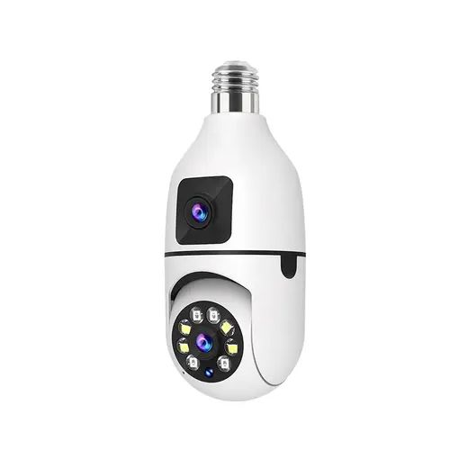 Generic WIFI CCTV Bulb Camera 1080P Dual camera Wireless Bulb Camera 360 rotating, motion detection, 2way communication,sd card slot& cloud storage - image 2
