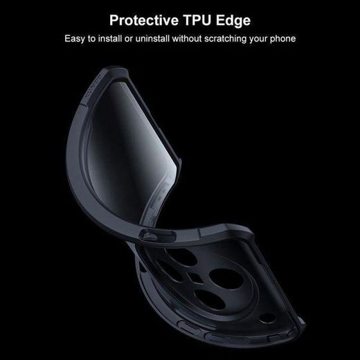Xundd OnePlus 13R Phone Case, Airbag Shockproof Bumper Shell with Transparent Acrylic Back & TPU Buffer - image 3