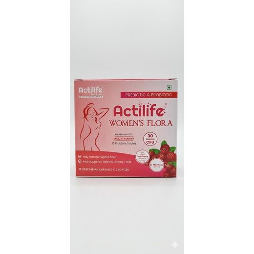 Actilife women's flora  15 veg capsules (2 bottles) (women probiotics)