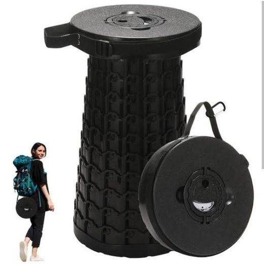 Generic Collapsible Stool,Heavy Duty Capacity & Lightweight Portable Retractable Folding Stool for Adults,Camping,Fishing,BBQ,Travel - image 3