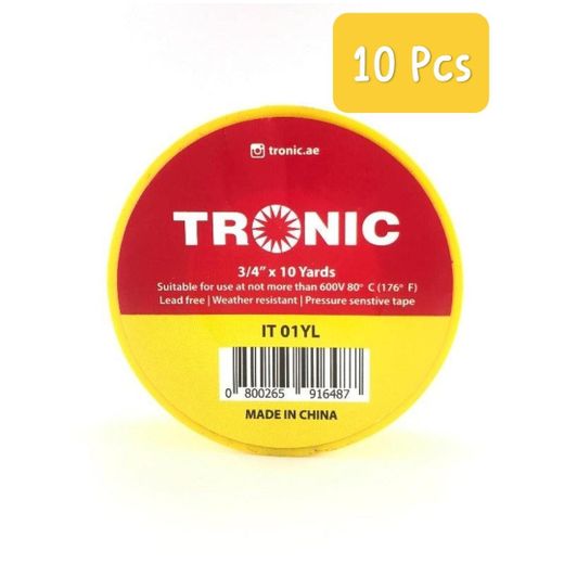 Tronic Insulation Electrical Tape premium quality, 10 and 20 yards, yellow - image 2