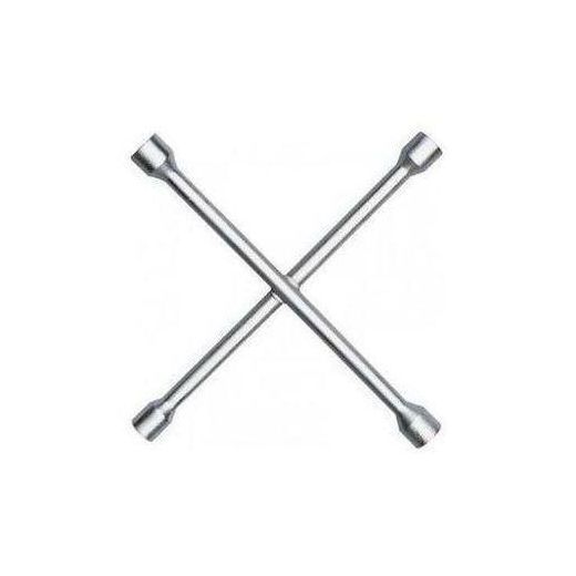 4-Way Cross Wheel Spanner – Heavy-Duty Car Lug Wrench for Tyre and Wheel Nut Removal 17mm, 19mm, 21mm, and 23mm