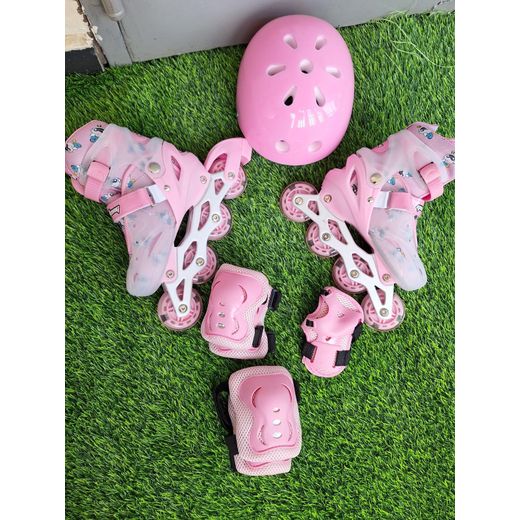 Generic Kids Adjustable Roller Skates with Easy Buckle Fastening - image 2